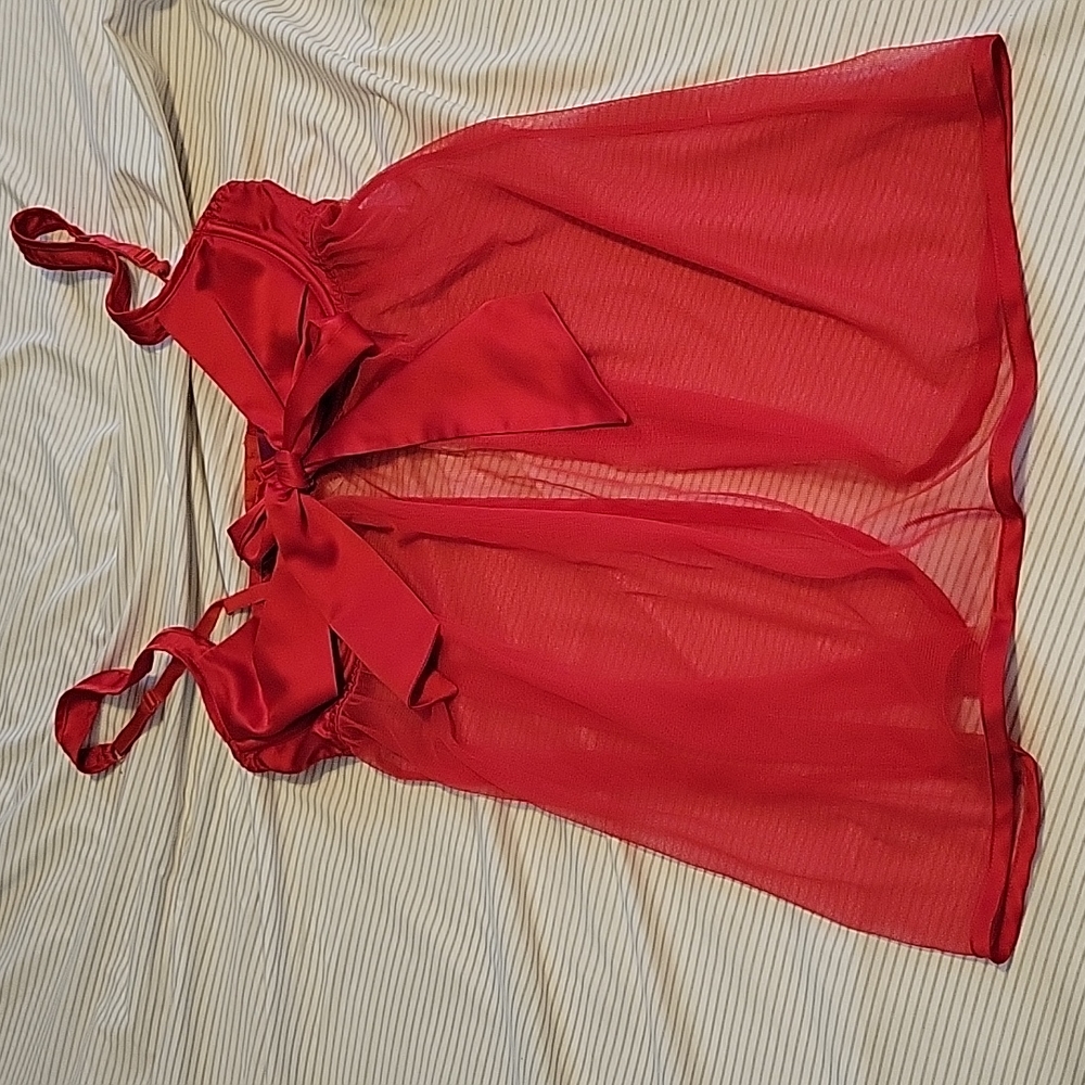 💍Red lingerie dress